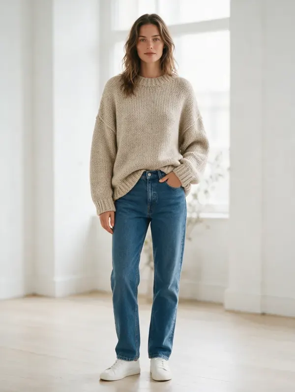 Knit look in a bright interior
