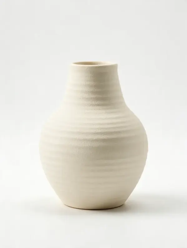 Vase in a white studio