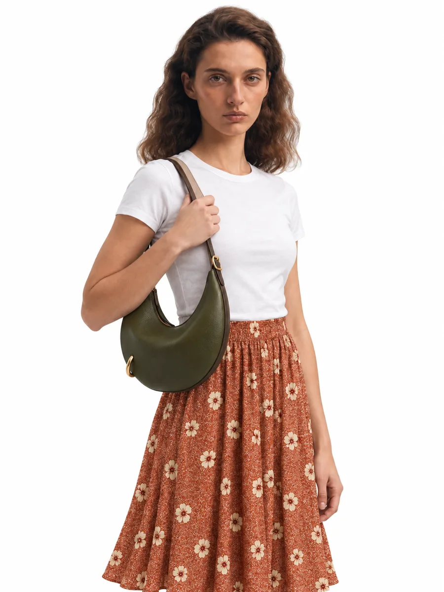 Hobo bag on a model
