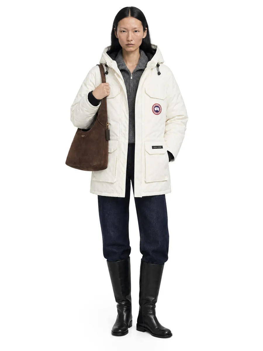 Canada Goose parka on a model, 2K frame