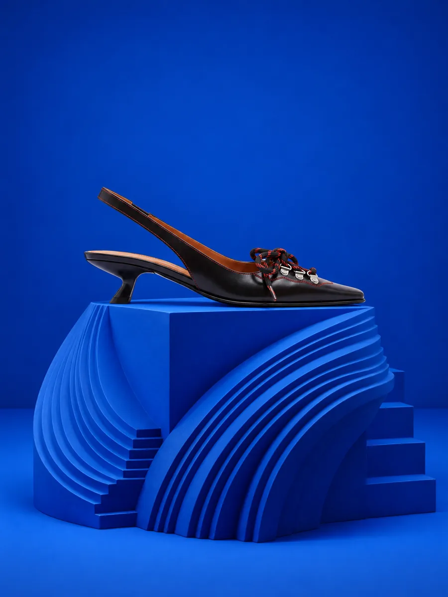 AI photoshoot frame: garment on a model