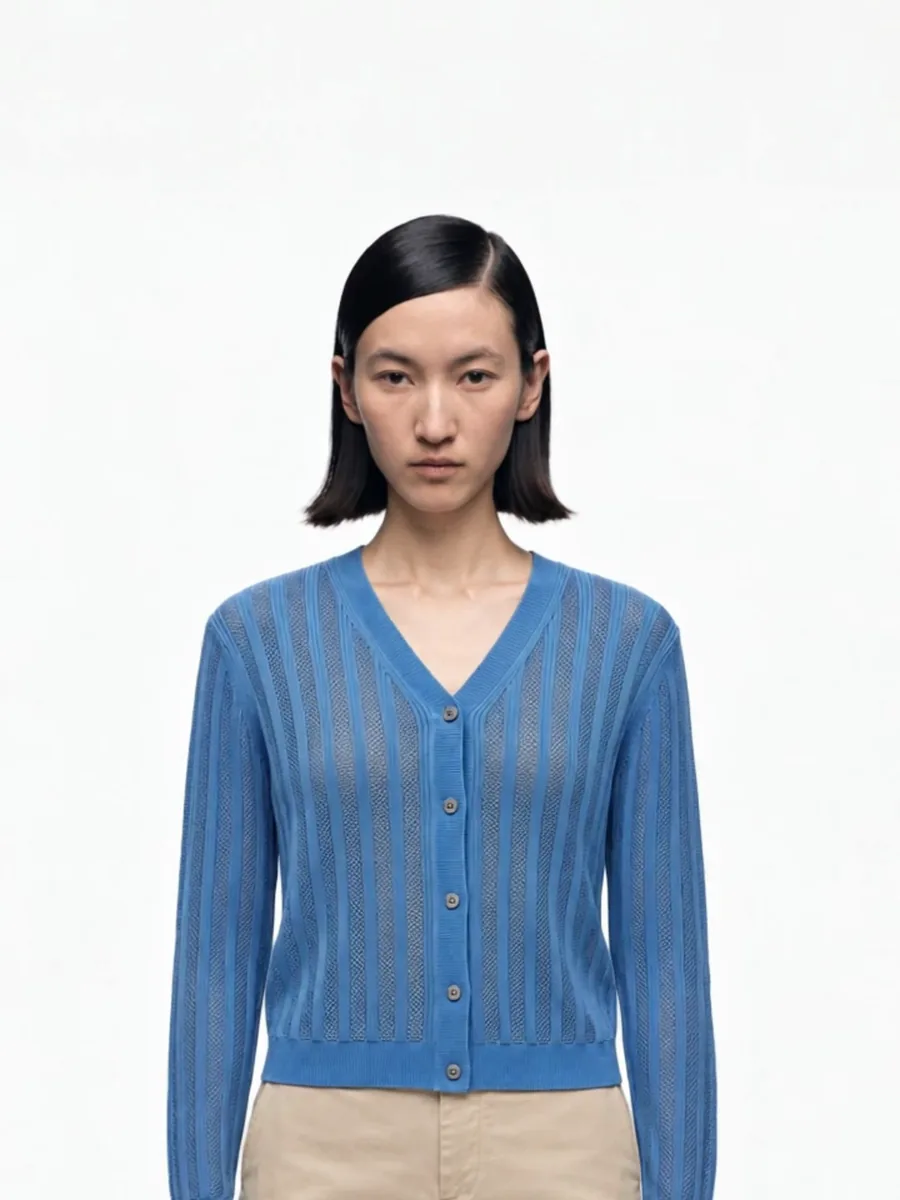 Animated photo: cardigan on a model